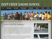 Tablet Screenshot of dclsailingschool.com